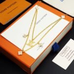 Louis Vuitton Lv Floragram Necklace Gold M00981 - Image 4