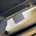Gucci Horsebit 1955 Original Gg Shoulder Bag Black Ivory 25Cm 602204 Un3Bg 1274 - Image 9