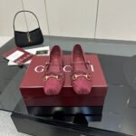 Gucci Women Horsebit Ballet Flat Red 821220 Fad8F 8546 - Image 2