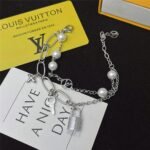Louis Vuitton Lv Mix Chains Armband Silver M1380A - Image 7