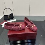 Gucci Women Horsebit Ballet Flat Red 821220 Fad8F 8546 - Image 5