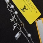 Louis Vuitton Lv Mix Chains Armband Silver M1380A - Image 6