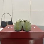 Gucci Women Horsebit Ballet Flat Green ‎814321 Fad8F 3048 - Image 6