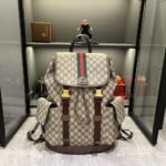Gucci Ophidia Large Backpack Beige And Dark Brown 46Cm 839110 Faewq 9845 - Image 2