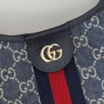 [Super Vip 1:1] Gucci Giglio Large Tote Bag Blue And White Gg Denim 60Cm ‎853971 Faffq 8864 - Image 6
