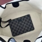 [Super Vip 1:1] Gucci Giglio Large Tote Bag Blue And White Gg Denim 60Cm ‎853971 Faffq 8864 - Image 7