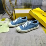 Fendi Domino Low Tops Sneaker Light Blue - Image 3