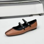 Hermes Lilia Ballet Flat Brown H252041Z A3355 - Image 4