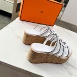 Hermes Isabella 30 Sandal White H241120Z 90350 - Image 5