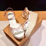 Louis Vuitton Helios Wedge Sandal White 1Acsfq - Image 3