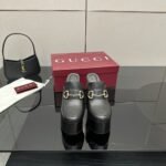 Gucci Women Platform Mule With Horsebit Black Leather 835315 Aadcw 1000 - Image 4
