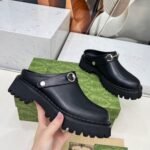 Gucci Women Mule With Horsebit Black Leather ‎835829 Aadcw 1000 - Image 6