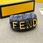 Fendi Fendigraphy Mini Bag Blue Chenille 20Cm 8BS081ASU0F1PQM - Image 3