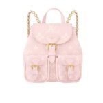 Louis Vuitton Backup Bicolor Monogram Empreinte Leather Pink And Beige 20Cm M12987
