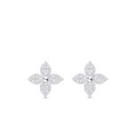 Louis Vuitton Idylle Blossom Stud Earings White Q96966