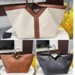 Saint Laurent Y Tote In Canvas And Leather Bag Beige 37Cm 817602Fac7T9856 - Image 11