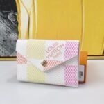 Louis Vuitton Victorine Wallet In Damier Canvas Pink 12Cm - Image 2