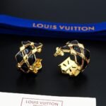 Louis Vuitton Lv Malletage Earrings Gold M01685 - Image 3