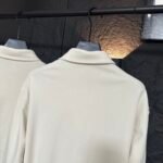 Miu Miu Garment Dyed Cotton Fleece Blouson Jacket Cream Mjl009 14Ru F0K74 S Ooo - Image 9