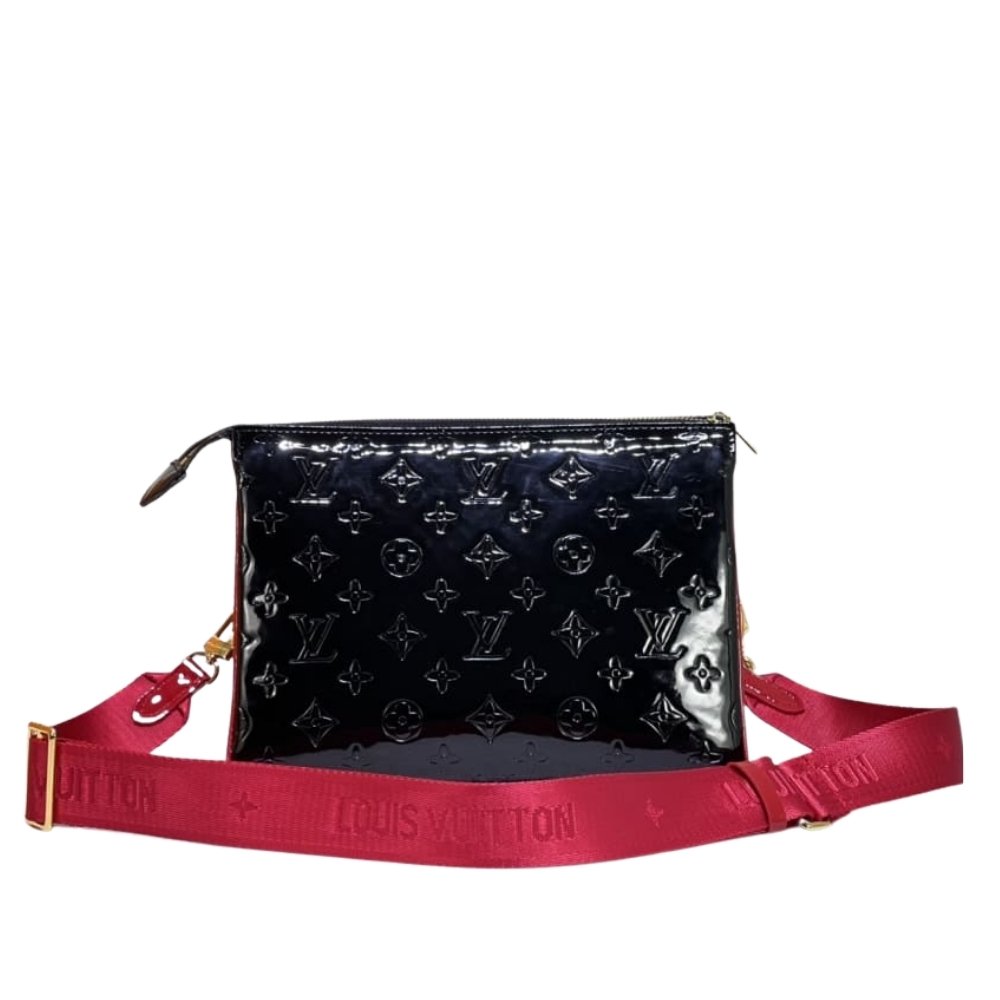 11-11-2 Louis Vuitton Coussin PM Bag Black Red 26Cm - Image 1