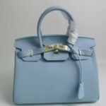 Hermes Birkin 35 Togo Leather Gold Hardware Blue 35Cm - Image 2