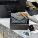 [Super Vip 1:1] Saint Laurent Puffer Toy In Denim 28Cm 7593372Pt674575 - Image 10