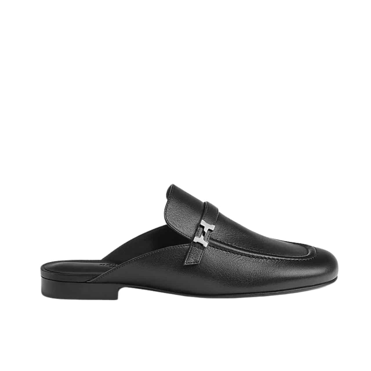 111-3-2 Hermes Lena Mule Black H241037Z 02350 - Image 1