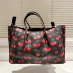 Valentino Garavani Vlogo Signature Cherryfic Motif Bag Black 26Cm - Image 3