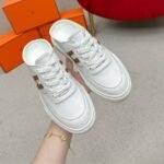 Hermes Keep Sneaker Blanc And Natural H251913Zha3415 - Image 6