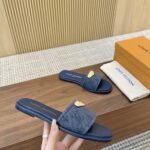 Louis Vuitton Lily Flat Mule Blue 1Agx78 - Image 2