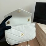 Saint Laurent LouLou Medium In Metalasse White 29Cm 801439AAEAX9207 - Image 5