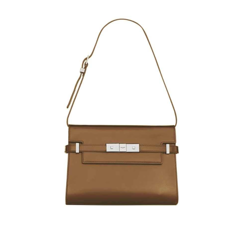 12-4-8 Saint Laurent Manhattan Small In Box Brown Silver 25Cm - Image 1