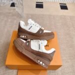 Louis Vuitton Lv Trainer Sneaker Marron 1Ahtlp - Image 4