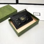 Gucci Gg Matelassé Card Case Black 10Cm 723790 Um8Ig 1000 - Image 2