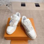 Louis Vuitton Lv Trainer Sneaker Beige 1Ahtm9 - Image 3