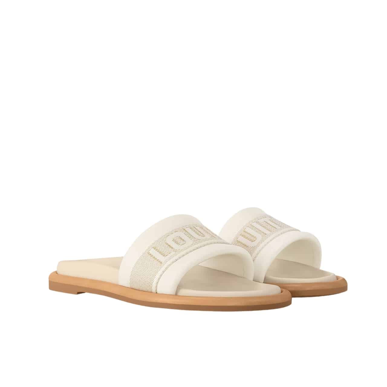 127-6-1 Louis Vuitton Bliss Comfort Mule Ecru 1Actiq - Image 1