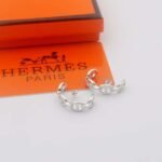 Hermes Chaine D’Ancre Enchainee Ear Climber Earring Silver - Image 2
