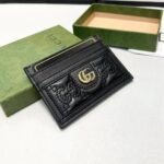 Gucci Gg Matelassé Card Case Black 10Cm 723790 Um8Ig 1000 - Image 4