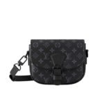 Louis Vuitton Montsouris Messenger Pm​ Monogram Eclipse Canvas Black 19Cm M12519
