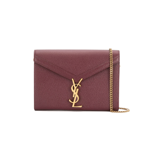 13-1-1-1 Saint Laurent Cassandra Chain Crossbody Bag Wine Red 582334Bowaw6476 - Image 1
