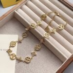 Louis Vuitton Lv Lace Necklace Gold M01057 - Image 3