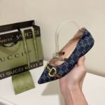 Gucci Women’S Gg Horsebit Ballet Flat Denim 635101 2Kq80 4462 - Image 7