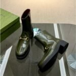 Gucci Women’s Horsebit Boot Dark Green - Image 4