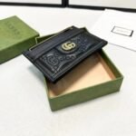 Gucci Gg Matelassé Card Case Black 10Cm 723790 Um8Ig 1000 - Image 6