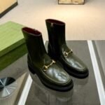 Gucci Women’s Horsebit Boot Dark Green - Image 2