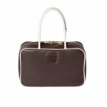 Miumiu Beau Bag Briarwood And White 34Cm 5Bb117 2Ibp F03Xh V Mln