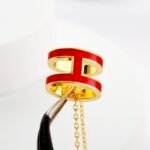 Hermes Mini Pop H Pendant Red And Gold H147992F 12 - Image 5
