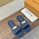 Louis Vuitton Lily Flat Mule Blue 1Agx78 - Image 4