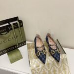 Gucci Women’S Gg Horsebit Ballet Flat Denim 635101 2Kq80 4462 - Image 8