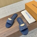 Louis Vuitton Lily Flat Mule Blue 1Agx78 - Image 5